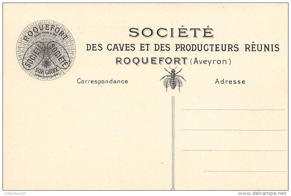 12-ROQUEFORT- STE ANONYME DES CAVES ET PRODUCTEURS REUNIS , SALLE D'EXPEDITION - Roquefort