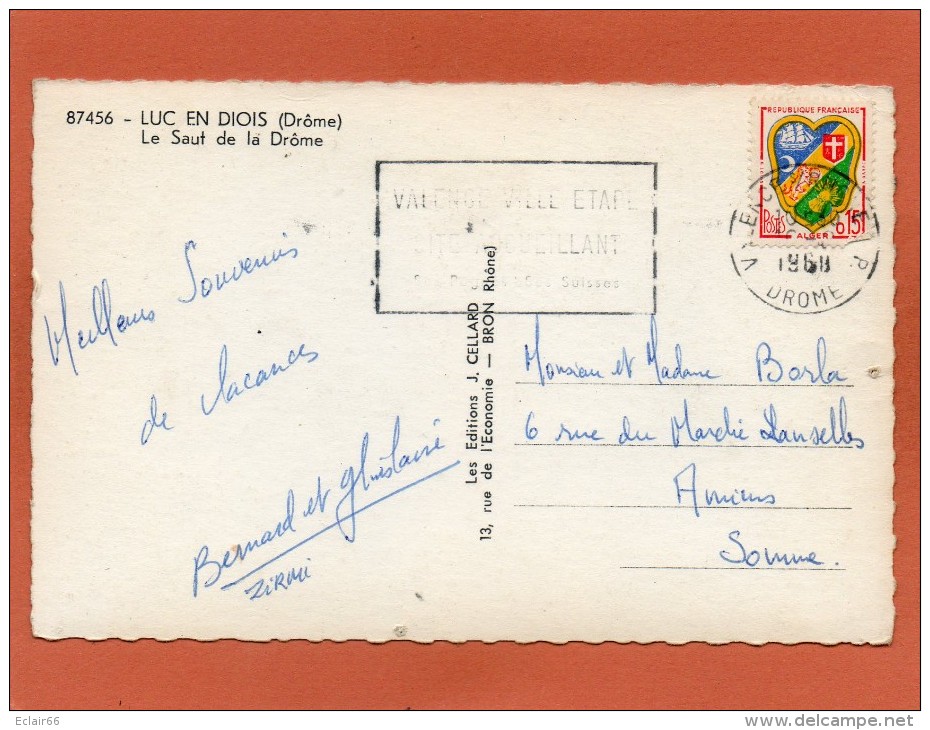 26 LUC EN DIOIS : Le Saut De La Drôme , Carte Photo Année 1960  Edit J CELLARD - Luc-en-Diois