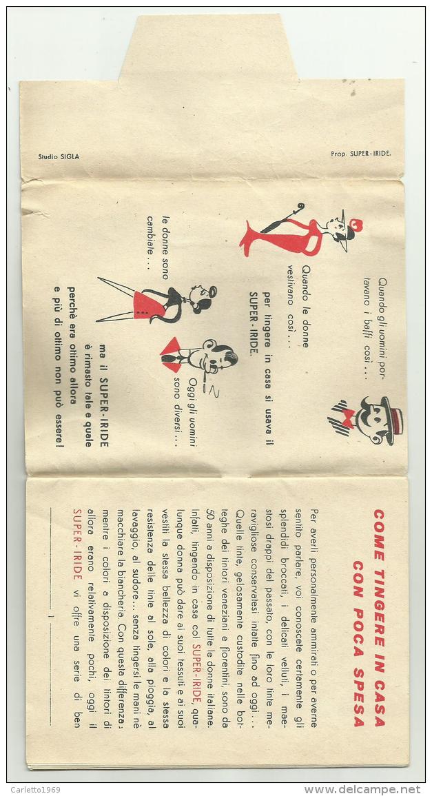 SUPER IRIDE TINTA PER VESTITI 1951 LIBRETTO - Autres & Non Classés