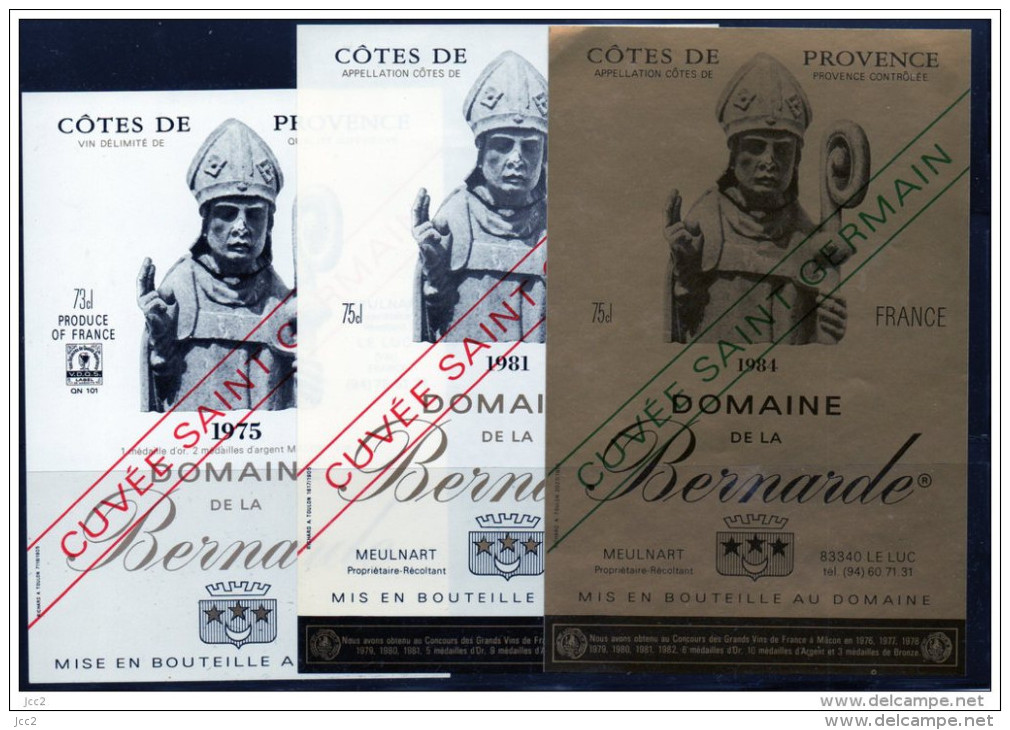 COTE DE PROVENCE Domaine La Bernarde - 11 Etiquettes. N°109 - Colecciones & Series