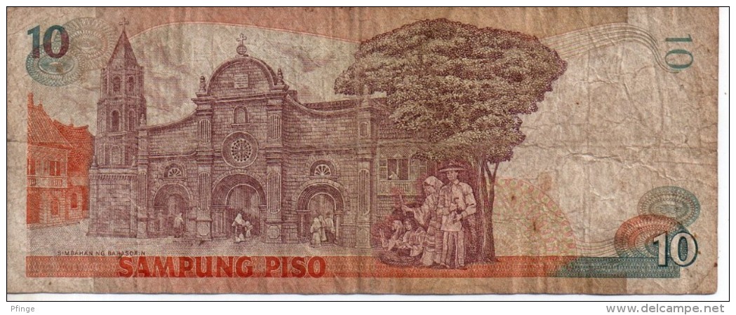 Philippines (Republika NG Pilipinas ) -10 - Sampung Piso - (Apolinario Mabini ) - Philippines
