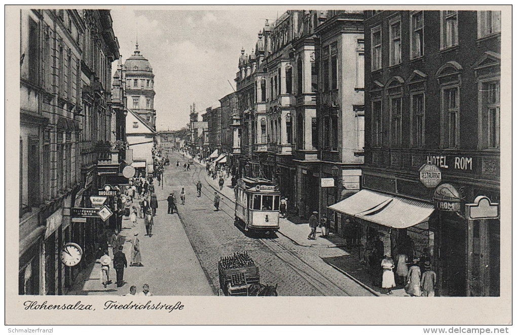 AK Inowroclaw Hohensalza Friedrichstrasse Hotel Rom Strassenbahn Ul Krolowej Jadwigi Bei Posen Poznan Bromberg Bydgoszcz - Posen