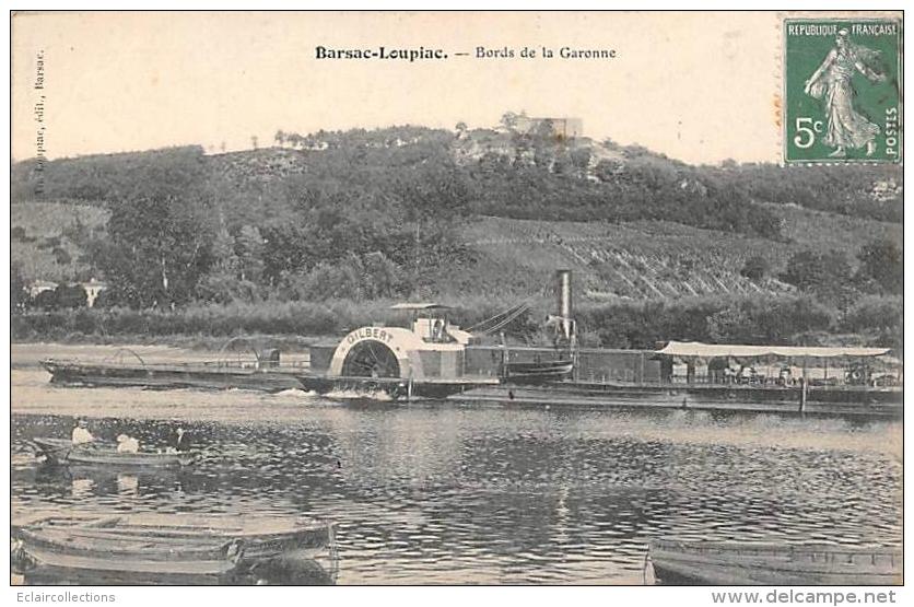 Barsac-Loupiac   33     La Garonne . Bateau Roues A Aubes - Otros & Sin Clasificación