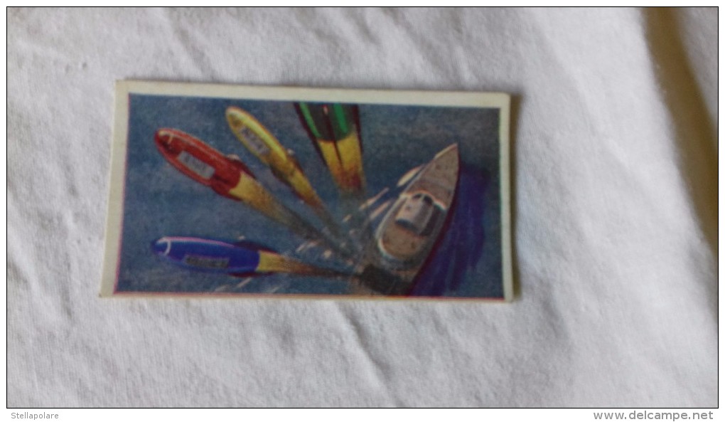 SPACE SCI-FI - 1959 UK - SAILING INTO SPACE - BARRATT CARDS  # 28 - MULTI ROCKET SHIP - Andere & Zonder Classificatie