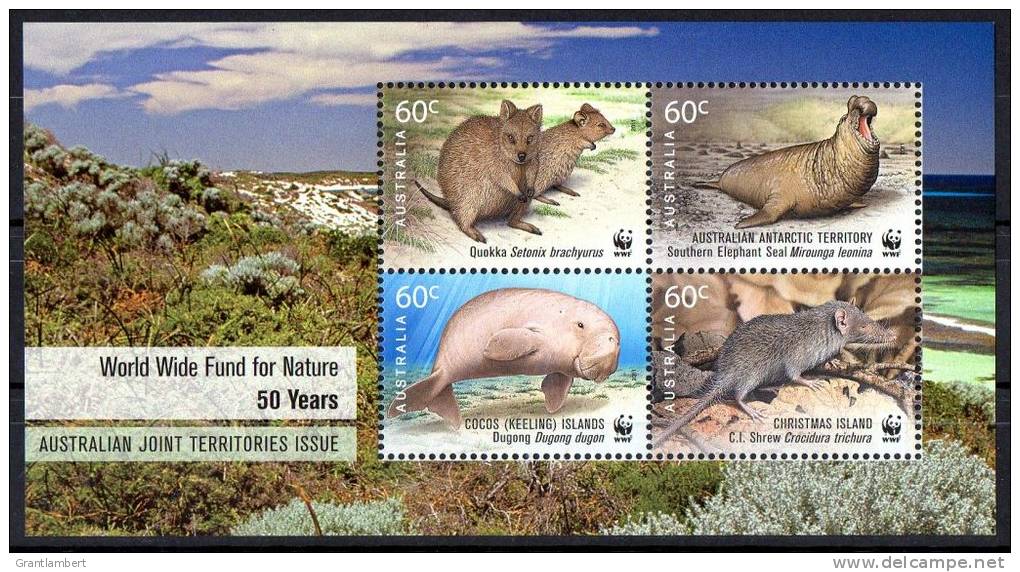 Australia 2011 World Wildlife Fund Joint Territories Minisheet D MNH - Mint Stamps