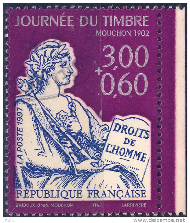 3051  JOURNEE TIMBRE MOUCHON   OBLITERE ANNEE 1997 - Gebraucht