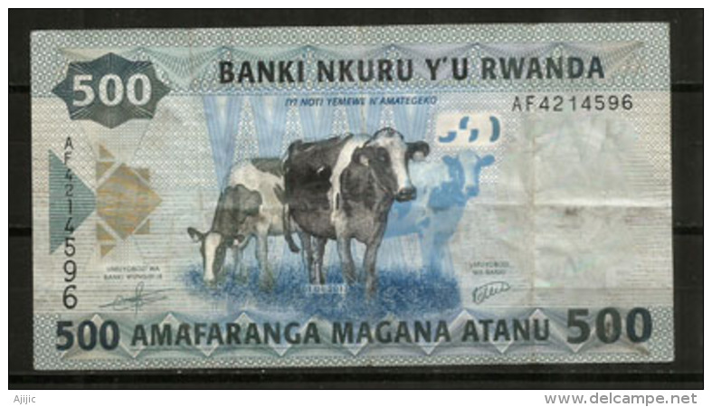 RWANDA.  500 Francs Rwandais, Billet Bon état - Rwanda