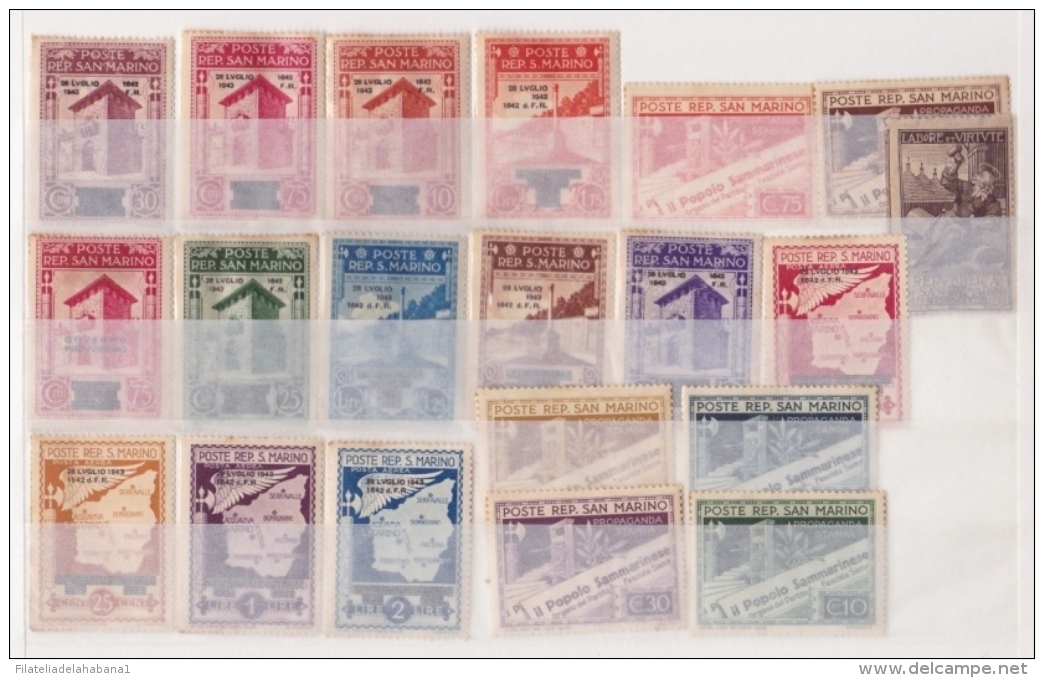 F-EX.2092 SAN MARINO ITALY STAMPS LOT. - Other & Unclassified