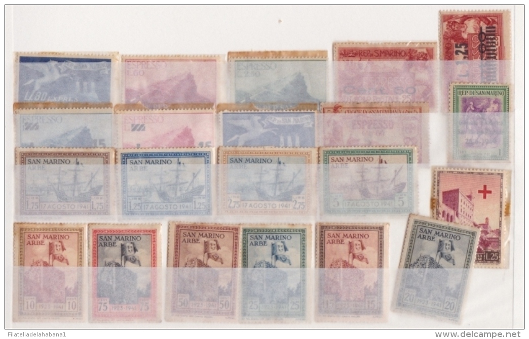 F-EX.2092 SAN MARINO ITALY STAMPS LOT. - Other & Unclassified