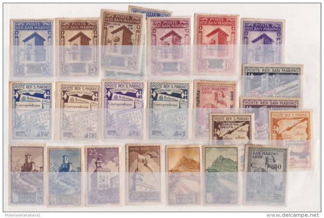 F-EX.2092 SAN MARINO ITALY STAMPS LOT. - Other & Unclassified