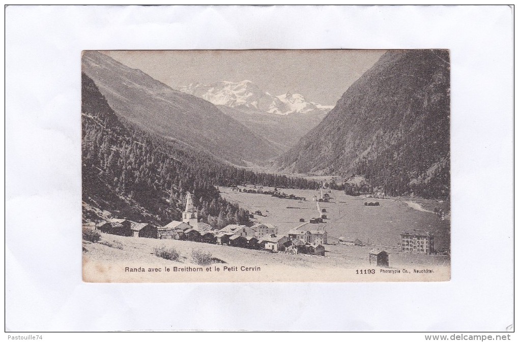 Randa  Avec  Le  Breithorn  Et  Le  Petit  Cervin - Randa