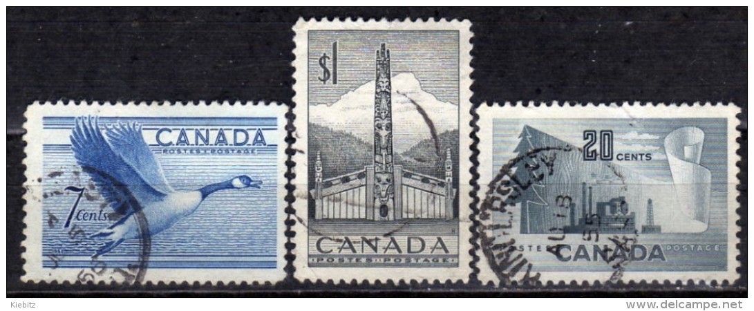 KANADA 1952 - MiNr: 274-276 Komplett Used - Gebraucht