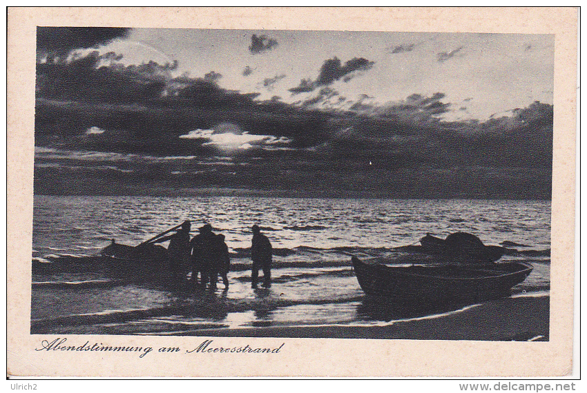 AK Abendstimmung Am Meeresstrand - Pillau - 1938 (24280) - Ostpreussen