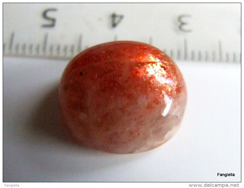 Cabochon Pierre De Soleil Naturelle Sans Aucun Traitement Pierre Semi-précieuse Environ 16x14x9mm   Une Jolie Pierre De - Perlas