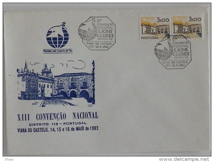 Portugal - Lions Clubs National Convention 1982 - Peace Spirit -  Dove - Viana Do Castelo - Rotary, Lions Club
