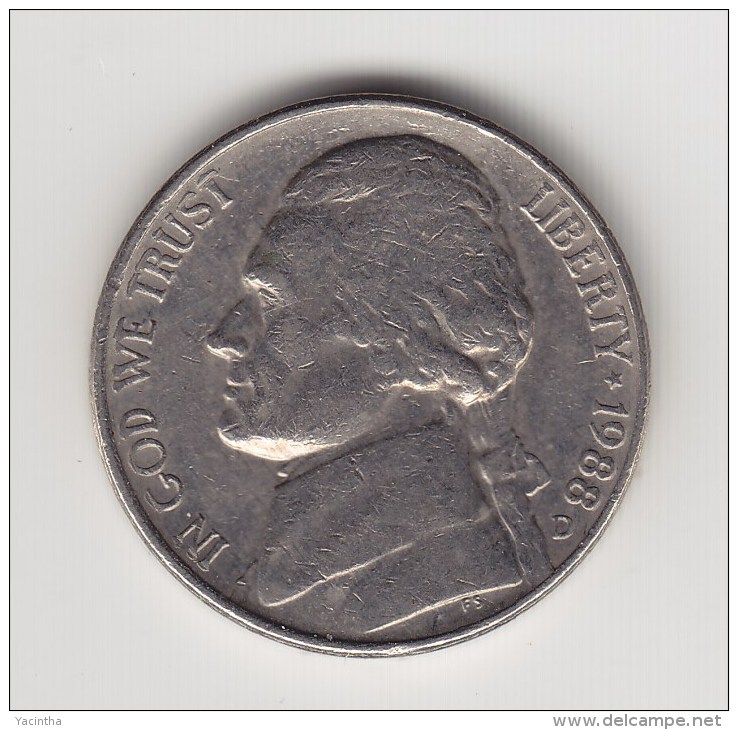 @Y@  USA   5 Cents  Dime    1988    (3008) - Non Classés