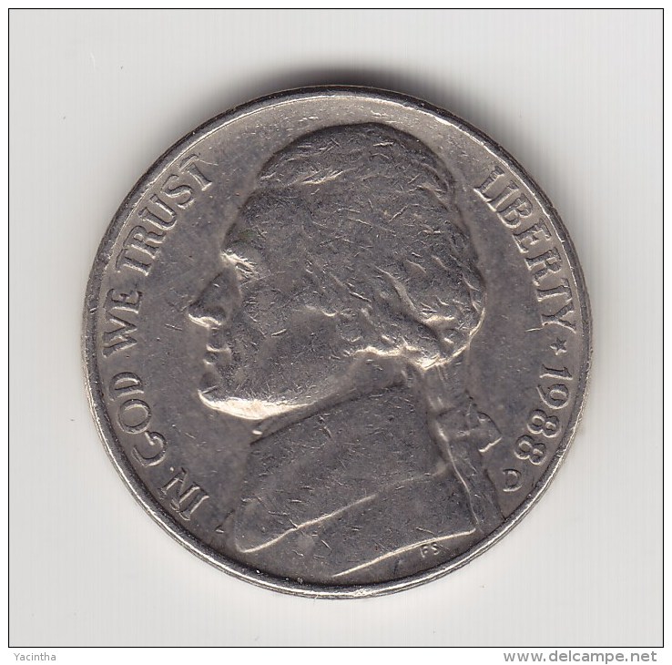 @Y@  USA   5 Cents  Dime    1988    (3008) - Unclassified