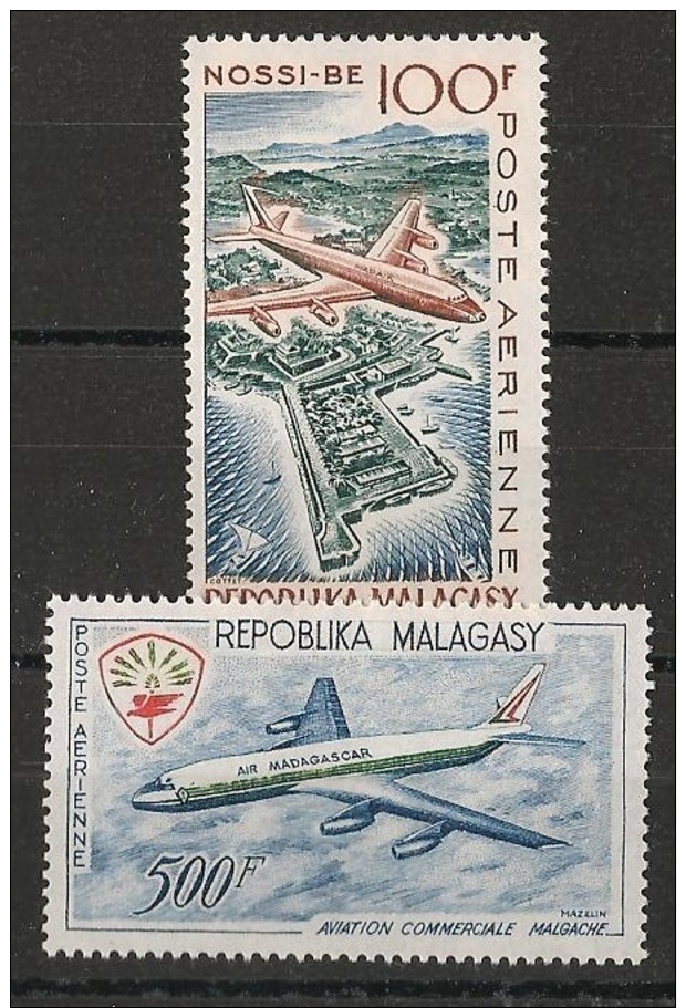 Madagascar - Poste Aérienne N°Yv. 87 à 88 - Complet - Neuf * - MH VF - Cote 12.5 EUR - Madagascar (1960-...)