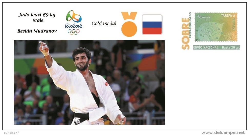 Spain 2016 - Olympic Games Rio 2016 - Gold Medal Judo Least 60 Kg. Male Russia Cover - Table Tennis