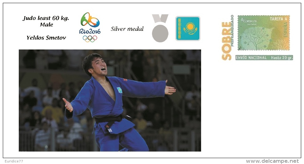 Spain 2016 - Olympic Games Rio 2016 - Silver Medal Judo Least 60 Kg. Male Kazajistan Cover - Tennis De Table