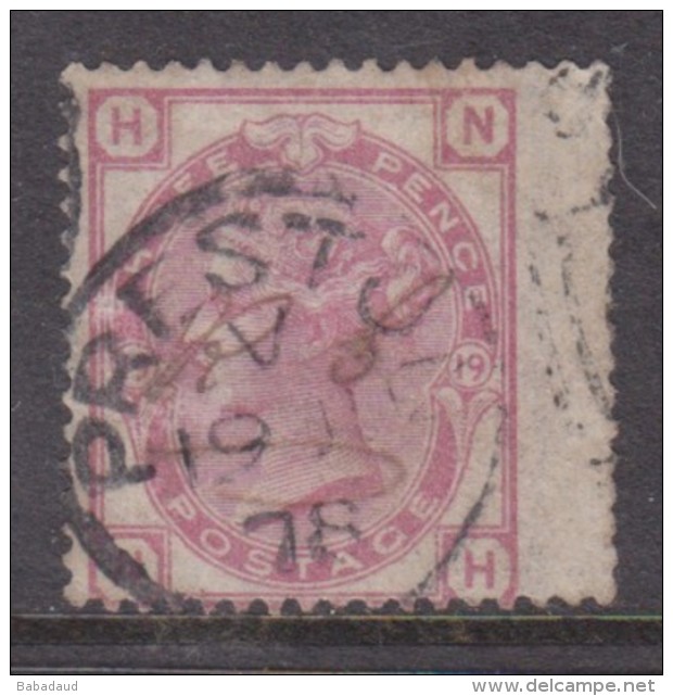 Great Britain, 1876, 3d, Pale Rose Plate 19, Used, PRESTON 19 JU 78 C.d.s.+ M/s Initials - Unclassified