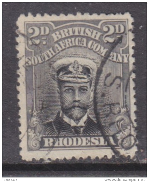 Southern Rhodesia B.S.A.Co: 1913, Admiral,2d, Black & Grey, Die I, Perf 14, ,c.d.s. Used - Southern Rhodesia (...-1964)