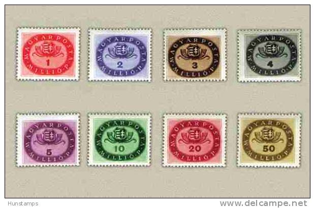 Hungary 1946. Inflation - Million - Complete Set MNH (**) Michel: 897-904 / 2.40 EUR - Neufs