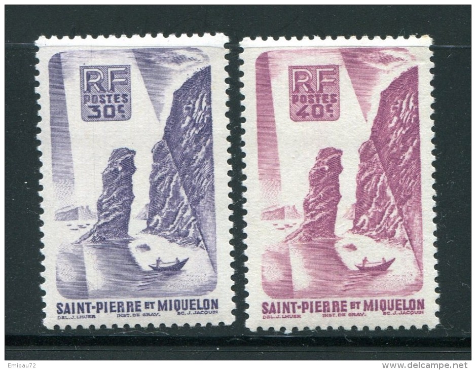 SAINT PIERRE ET MIQUELON- Y&T N°326 Et 327- Neufs Sans Charnière ** - Unused Stamps