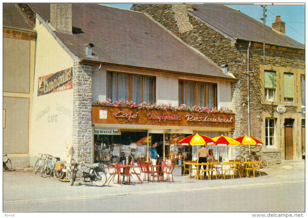 08 - LES HAUTES RIVIERES - Le Café Restaurant POIRSON VELOS MOBYLETTE - Autres & Non Classés