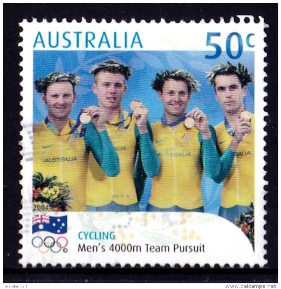 Australia 2004 Olympic Gold Medallists 50c Cycling Pursuit Used - - - - Used Stamps