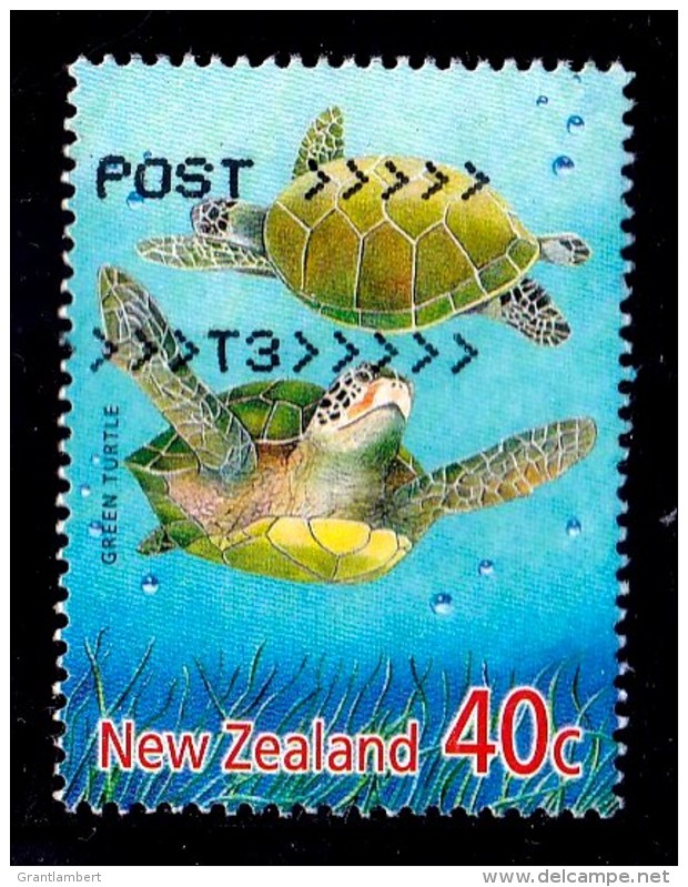 New Zealand 2001 Marine Life 40c Green Turtle Used - - Used Stamps