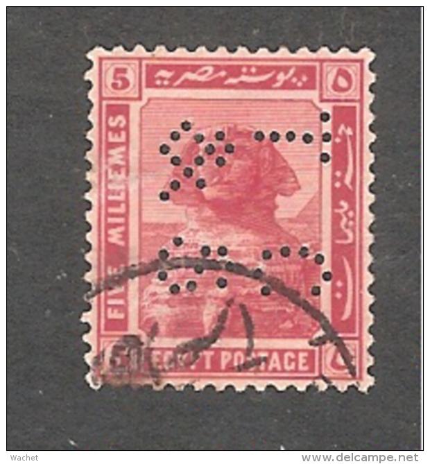 Perfin Perforé Firmenlochung Egypt SG 90 TC & S Thomas Cook And Son - 1915-1921 British Protectorate