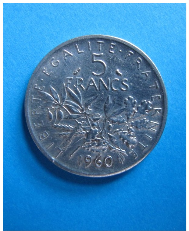 Vends 1 Pièce De 5 Francs En Argent De 1960 - Ghana