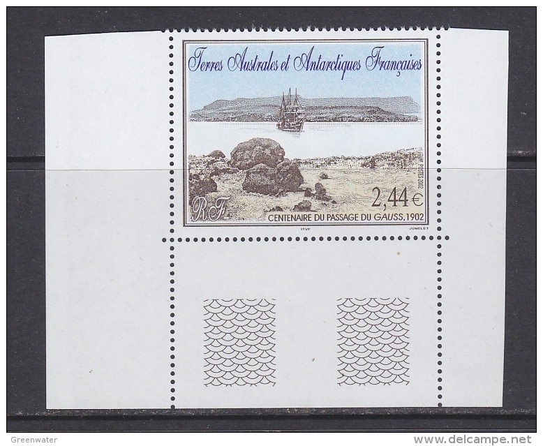 TAAF 2002 Centenaire Du Passage Du Gauss 1v ( Bottom Margin) ** Mnh (31569T) - Unused Stamps