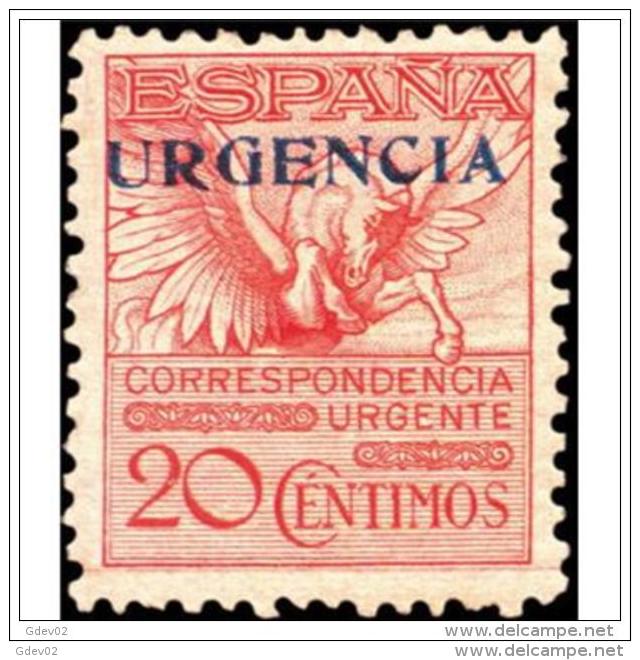 ES489STV-LFT**489. España. Spain.Espagne PEGASO.URGENTE.1929.(Ed 489*)con Charnela.MUY BONITO - Correo Urgente