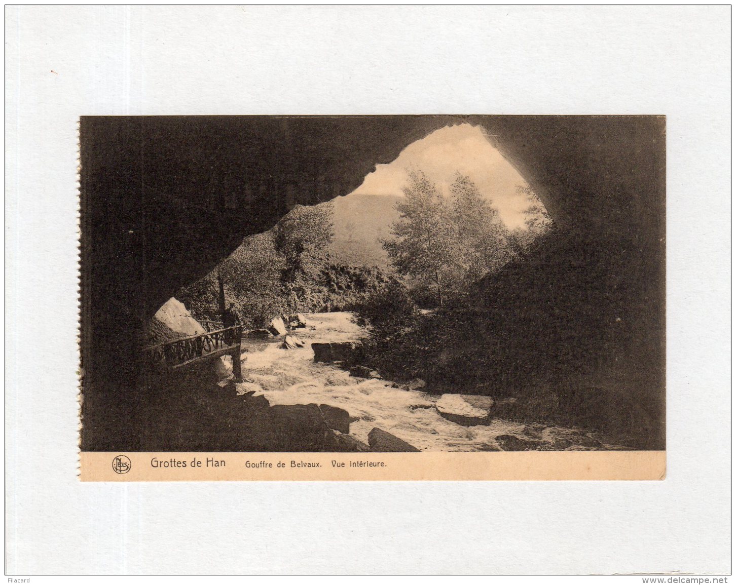 63044    Belgio,  Grotte De Han,  Gouffre De Belvaux,  Vue Interieure,  NV - Rochefort