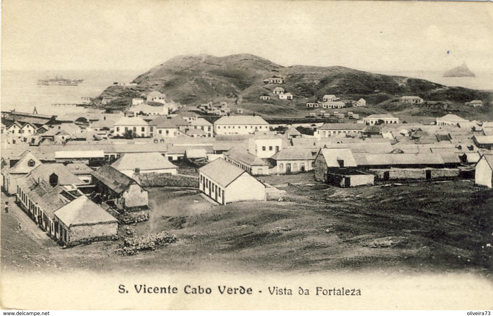CABO VERDE,  SÃO VICENTE, Vista Da Fortaleza, 2 Scans - Cap Verde