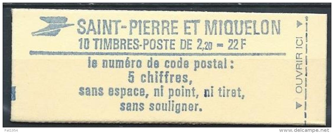 Saint Pierre Et Miquelon 1986 Carnet C464, Vendu Sous Faciale - Carnets