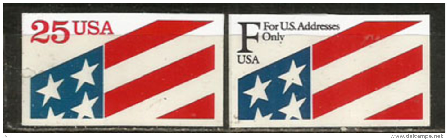 The Star-Spangled Banner  Etats-Unis. 2 Timbres Neufs ** Auto-collants - Briefmarken