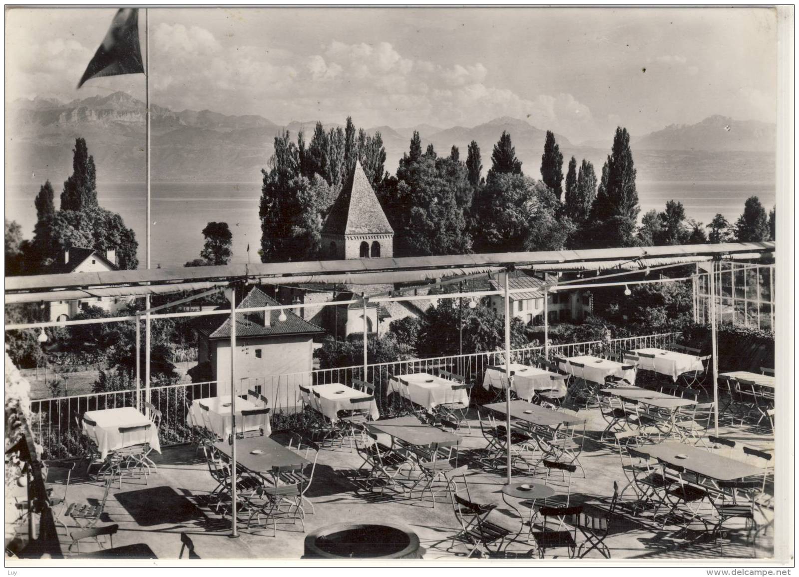 ST. SULPICE, VD - Bellevue Terrasse, Restaurant, Bar,   1948 - Saint-Sulpice