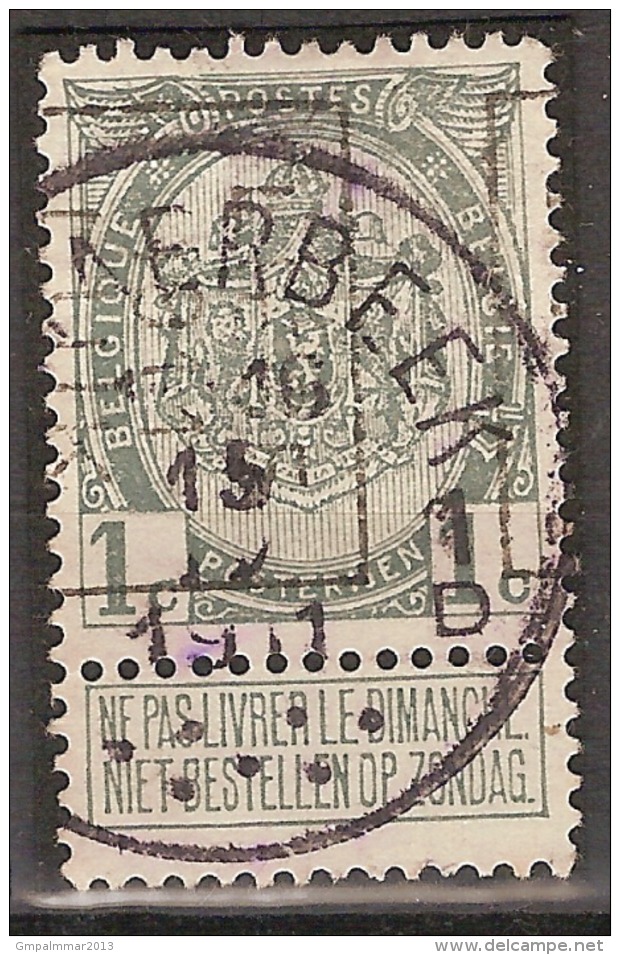 Rijkswapen Nr. 81 Voorafgestempeld Nr. 1628 Positie  B   LIEGE 1911 LUIK +  ; Staat Zie Scan ! Inzet Aan 10 € ! - Rollo De Sellos 1910-19