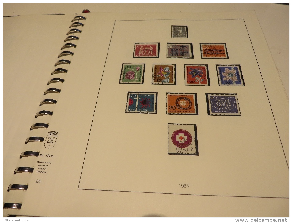 BUND  1961  bis  1973   mit  o / * /  ** /  MARKEN  aus  LINDNER - VORDRUCKTEST  im  BINDER