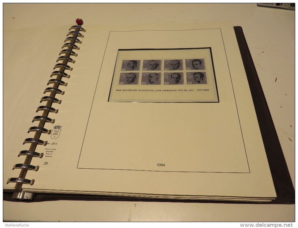 BUND  1961  bis  1973   mit  o / * /  ** /  MARKEN  aus  LINDNER - VORDRUCKTEST  im  BINDER