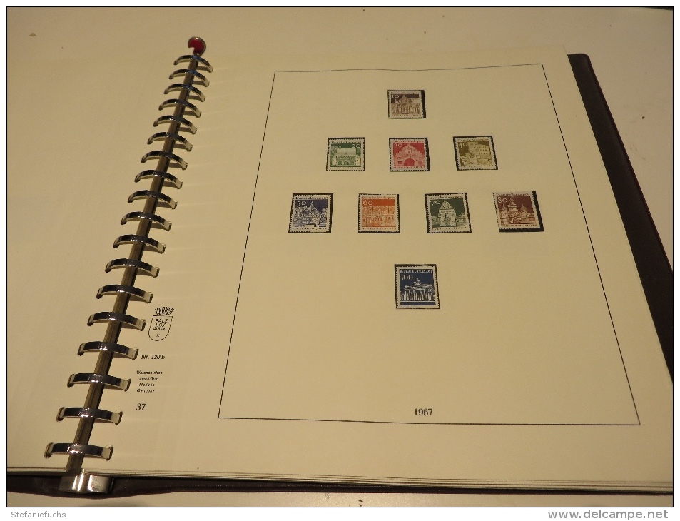 BUND  1961  bis  1973   mit  o / * /  ** /  MARKEN  aus  LINDNER - VORDRUCKTEST  im  BINDER