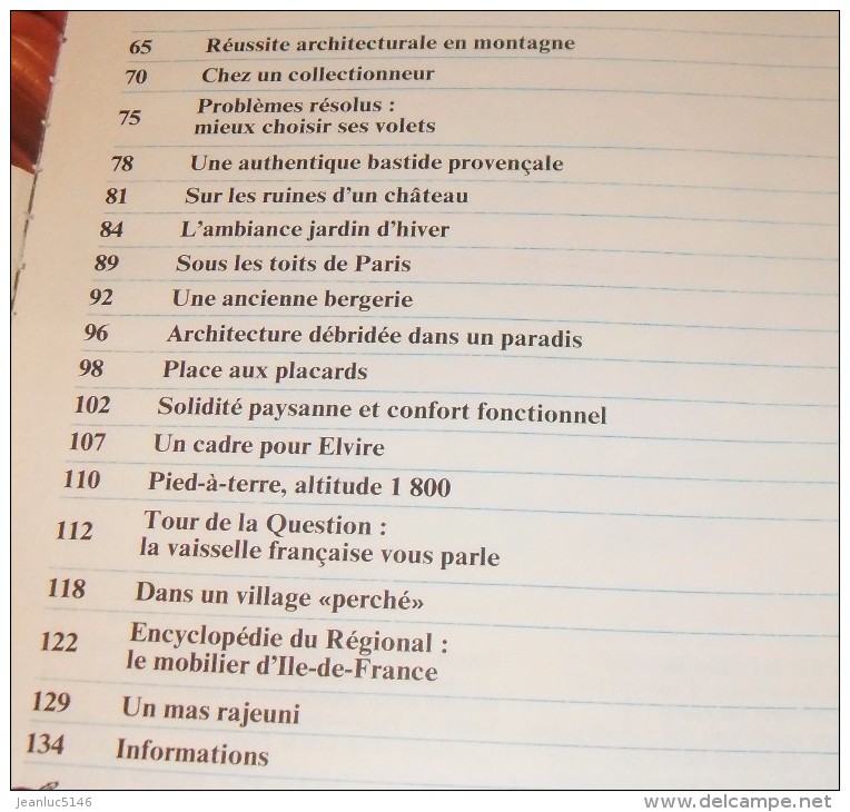 Art Et Décoration N°216, Octobre 1979. Faïences Et Porcelaines à Inscription. Mobilier Régional D'Ile-de-France. - Maison & Décoration