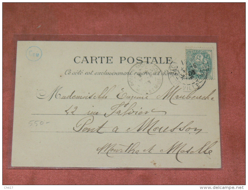 PARIS  VECU    1904  METIER  COMMERCE / LE MARCHE CHARETTE DNS LA RUE   EDIT CIRC OUI - Artisanry In Paris