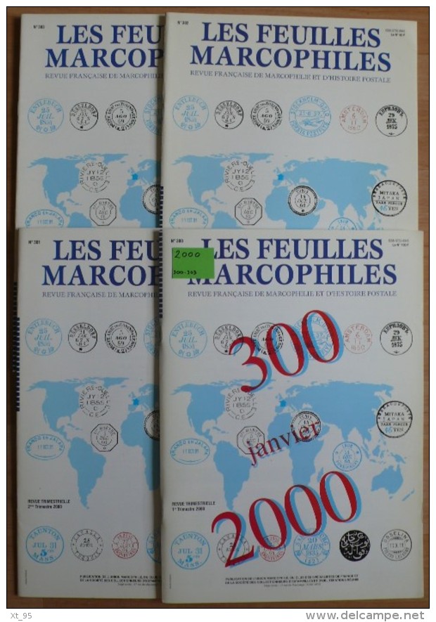 Les Feuilles Marcophiles - Année 2000 - 4 Numéros 300 à 303 - Frais De Port 2.50 Euros - Autres & Non Classés