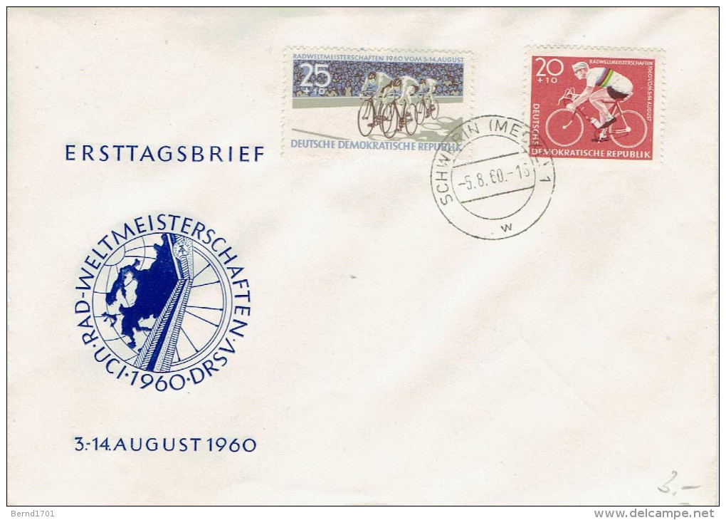 DDR / GDR - Mi-Nr 779/780 Umschlag Gestempelt / Cover Used (N447) - Ciclismo