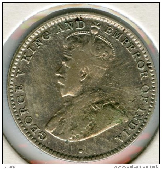 Sri Lanka Ceylon 10 Cents 1927 Argent KM 104a - Sri Lanka