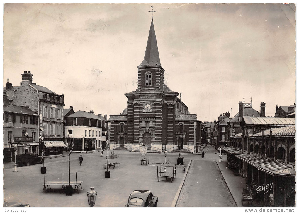 76-YVETOT- PLACE DE L'EGLISE - Yvetot